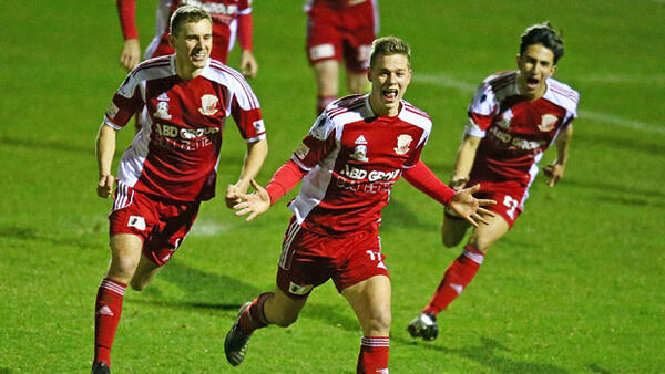 Hume City celebrate a goal during their memorable 2015 Westfield FFA Cup campaign.