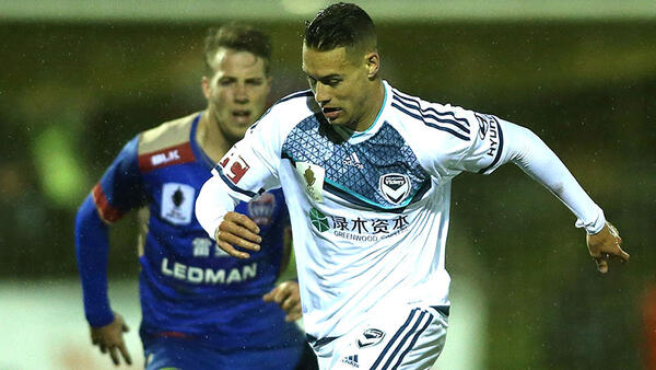 Melbourne Victory winger Jai Ingham.