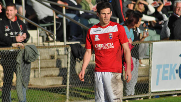 Ex-St Johnstone midfielder Kevin Moon in action for ECU Joondalup.