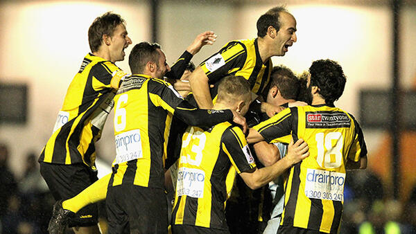 South Springvale celebrate after their win over South Cardiff.