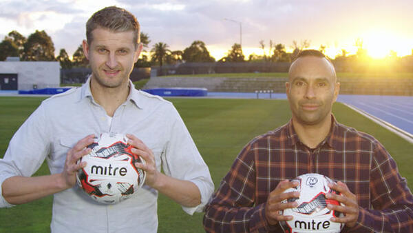 Former semi-professional footballer Ante Kelic and Hyundai A-League legend Archie Thompson.