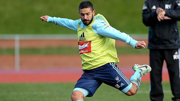 Peter Triantis will line up against his older brother in the Sky Blues' FFA Cup match.