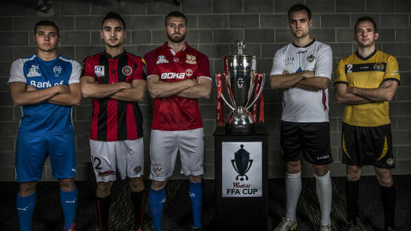 Representatives from Football NSW in the Westfield FFA Cup Round of 32. Image courtesy: Chris Nesci/Football NSW
