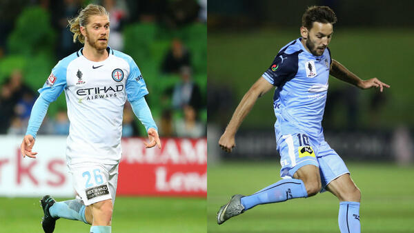 Luke Brattan (City) and Milos Ninkovic (Sydney FC) will be key figures in midfield for their respective sides.