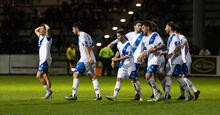 Chisholm United celebrate after scoring against Brunswick City